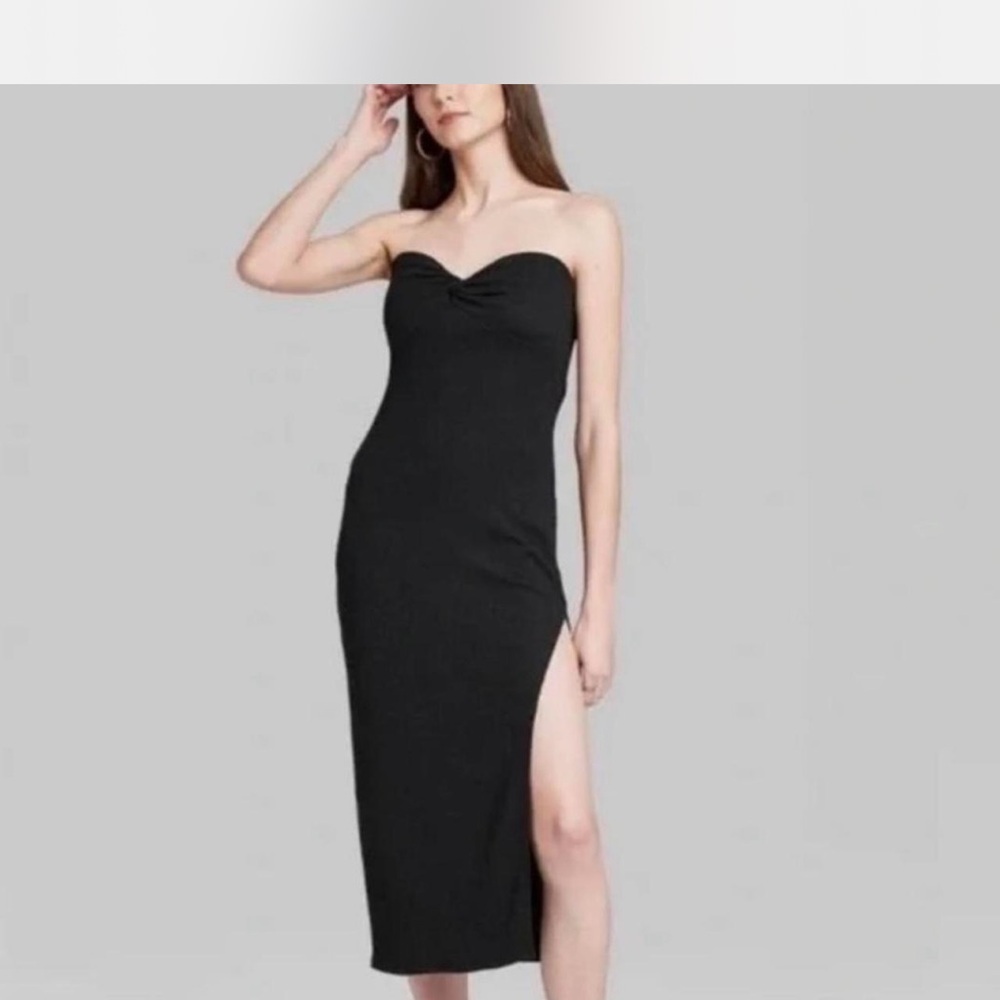 Wild Fable Black Strapless Dress